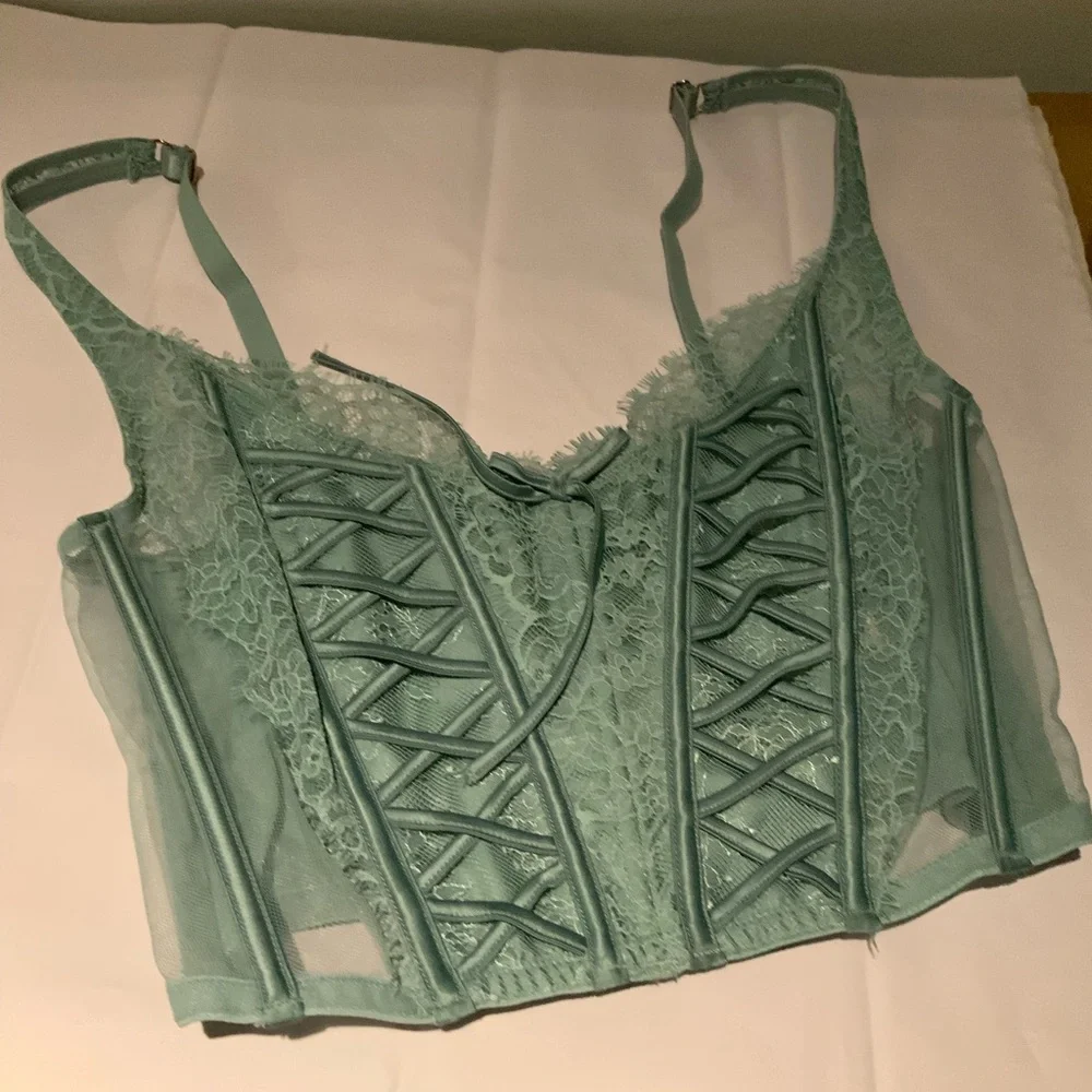 Victoria’s Secret angel green bustier sz  s - Picture 3 of 5